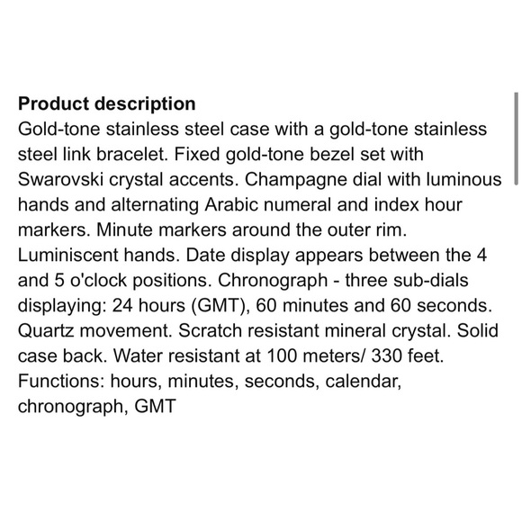 Michael Kors Pyramid Stud Gold Glitz Watch - Picture 15 of 15